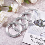 Fashewelry 5mm Aluminum Flat Bendable Craft Wire Silver 32.8Ft Nose Wire for Christmas Tree Decoration Face Masks Sculpture Resin Bezel Frame Jewelry Ring Making Wrapping Plant Bonsai