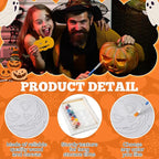 Zhanmai 12 Pack Pre Drawn Canvas for Painting Sip and Paint Kit 8" x 10" Paint Party Set Canvas Painting Pre Printed Canvases for Party Favor DIY Virtual Adult's Date Night(Halloween Pumpkin)