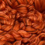 Living Dreams Yarn Merino Silk Luxe Tonal Designer Blend. Superfine Merino, Mulberry, Tussah Silk. Top Roving for Spinning or Felting. Amber Glow 4oz