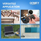QOMFY 3" Height x 18" Width x 42" Length Charcoal Upholstery Foam Sheet | Made in USA | Multi-Purpose Foam for Upholstery, DIY, Packaging & Acoustic Projects