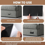 Fabric Repair Patch, 17X158 Inch Fabric Large Repair Tape, Self-Adhesive Patches for Furniture, Sofa, Car Interior, Shoes, Hand Bag, Clothing (Brown, 17X158 Inch)