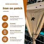 Iron on Patches, 8 Pieces Iron on Canvas Patches, Fabric Patches for Couch, Tent, Clothing, Seat, Canvas Repair Decorating Kit 3.7" by 4.9" (9.5 cm x 12.5 cm, Dark Blue)