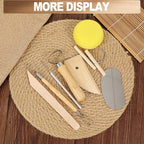 LINPHCEY 8Pcs Clay Sculpting Tools Set Perfect for Polymer Air Dry Modeling Clay Beginners & Professionals Ideal for DIY Pottery & Ceramics Tools for Clay Sculpey Sculpting & Crafting