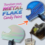 LiME LiNE Sprayable Metal Flake Paint Additive: Solvent Resistant Glitter for Automotive Custom Painting (Ice Blue)