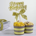 MEEDEE Gold Wired Woven Metallic Ribbon - 1 inch, 25 Yards for Gift Wrapping, Bows, Wreaths, Graduation, Wedding & Party Decorations