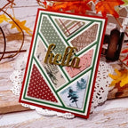 Mvchifay Cutting Dies for Card Making Metal Die-Cuts Scrapbooking Tool Hollow Frame DIY Craft Punch Template Embossing for Paper Album Decor (Rectangle Grid-14x10cm)