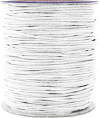 Mandala Crafts 1.5mm 109 Yards White Cotton Waxed Cord for Jewelry Making Bracelet Cord Waxed String - Beading String Thread Jewelry Cords for Necklaces String