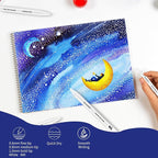 White Gel Pens 3-Pack - 0.6/0.8/1.0mm Fine to Bold Tips for Journaling & Art - Opaque Ink on Dark Paper, Holiday Cards & DIY Gifts