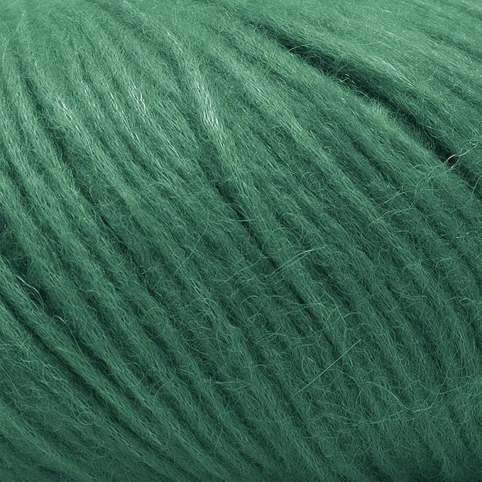 Pullu - Baby Alpaca Merino Wool Yarn Set of 3 Skeins (150 Grams) Worsted Weight - Sourced Directly from Peru - Heavenly Soft and Perfect for Knitting and Crocheting (Christmas Green)