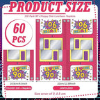 60 Pcs 90s Cocktail Paper Napkins 6.5 x 6.5 Inches Disposable Paper Napkins Dessert Beverage Napkin for Decoupage Luncheon Napkin for Party Wedding Birthday Party