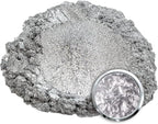 Eye Candy Pigments Premium Silver Mica Powder - Jungin Silver (50gr) - for Epoxy, Resin, Soap, Paint, Woodworking, Acrylic Pouring, Bath Bombs, Fishing Lures - DIY Arts and Crafts Additive