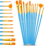 Acrylic Paint Set With 12 Brushes, 24 Colors (59ml, 2oz) Art Craft Paints for Adults Artists Beginners Painters, Canvas Halloween Pumpkin Ceramic Wood Rock Painting Art Supplies (Metallic)