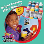S&S Worldwide Color Splash! Liquid Tempera Bulk Paint, Set of 12 in 11 Bright Colors, 16-oz Easy-Pour Squeeze Bottles, For Arts & Crafts, School, Classroom, Poster Paint, For Kids & Adults, Non-Toxic.