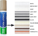 Grout Pen Beige Tile Paint Marker: Waterproof Grout Paint, Tile Grout Colorant and Sealer Pen - Beige, Wide 15mm Tip (20mL)