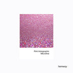 Hemway Polyurethane & Epoxy Resin Glitter 100g / 3.5oz Metallic Crystal Flake Additive for Flooring Jewelry Tumblers Glass Pigment - Microfine (1/256" 0.004" 0.1mm) - Rose Pink Holographic