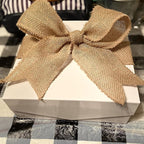 KINJOEK 6 Inch Wide 11 Yards Burlap Ribbon, Natural Jute Fabric Ribbon Crafts Ribbon for Christmas Wedding Gifts Burlap Fabric DIY for Decoration