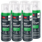 3M Max Strength 90 Contact Adhesive Spray, 12.6 oz (Pack of 6) – Low VOC Heavy Duty Glue with Adjustable Nozzle, Heat & Water Resistant Bond for Metal, Wood, Plastic, Laminate, Concrete