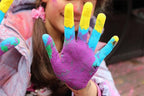 ColorMarathon(TM) Premium Quality non-toxic HOLI Colors color powder - 12 Lbs (6 colors X 2lbs Ea color) RED, YELLOW, PINK, BLUE, GREEN, AND PURPLE - SHIPS FROM USA