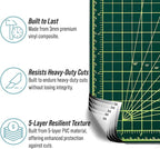 Adir Self Healing Cutting Mat - 18x24 Inches Sew Cutting Mat and Quilt Cutting Mat with 5 Layers, Double Sided Cutting Mat for Crafts - Reversible Non-Slip Cutting Pad with Grid