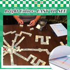 2 Pack 120 Sheets Mexican Train Score Pads Colorful Chicken Foot Dominoes Game Scorepad Adult Mexican Train Score Sheet Scoreboard Paper Record Clearly for Family Game (8 x 5.5 Inches)