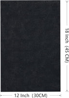 Caydo 6 Pieces Aida Cloth 14 Count Black Cross Stitch Fabric Cotton Embroidery Fabric for Needlework, DIY Handicrafts, 12 by 18-Inch