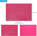 PATIKIL 2mm(1/10") Thick Non Adhesive Glitter Foam Sheet 16x24inch(40x60cm) Wine Red, EVA Shiny Foam Board for Craft, 6 Pcs