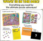 Odd Pieces Jigsaw Puzzles 1000 Pieces - Magic Mystery Story Secret Ending Puzzle - Perfect Game Night for Adults & Kids - Fantasy Sci-Fi City Theme (Shutterbug)