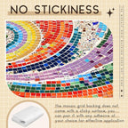 36" X 48" Mosaic Mesh for Back Mounted Tile Fiberglass Mosaic Mesh Backing Boast for Tile Installation Supplies Tools (Non Sticky)
