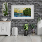 4 Pieces Peel and Stick Backsplash for Kitchen, 3" x 6" PVC Subway Tile 2025 Upgraded Gray-Gold Stone Backsplash Stick on Tile Elevate Kitchen Fireplace RV