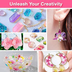 YIEHO 300g UV Resin Kit with Light and Molds, Upgraded Crystal Clear Hard UV Curing Premixed Resin Starter Jewelry Making Kit for DIY Keychain, Earring and Necklace