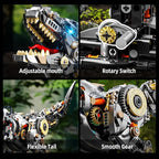 Ideas Mechanical Tyrannosaurus Building Set with Light, Creative Jurassic T-Rex Animal Toy for Home Office Decor Compatible with Lego Dinosaur, Gift for Adult Teens Boys 8-12(1268 PCS)