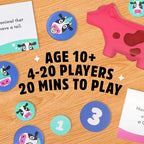 Herd Mentality & Chicken vs Hotdog Bundle | Funny Family Party Games for Adults, Teens & Kids | Easy-to-Learn Board Games for Game Night, 2–8+ Players