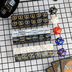 65 Pieces MTG Dice Counters Life Keyword Counter Dice Set Plus One/+1 Buff Abilities Shield Tokens for MTG, TCG, Cards Gaming Accessories