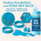 BALTIC DAY Sky Blue Epoxy Resin Pigment Paste XL (191g/6.7oz) – Opaque Epoxy Dye & High Concentration Coloring Paste, Mica Powder Alternative for Resin Art, Jewelry, Tumblers, River Tables & Crafts