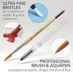 CHROMATEK Watercolor Paint Set – 128 Vibrant Colors for Artists & Beginners with Palette – Includes Metallic, Fluorescent, Pastel & Opaque Shades, Brushes, Pad, Swatch Sheets & Travel Case