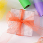 MEEDEE Rainbow Tulle Ribbon 6 Colors Roll Tulle Fabric Rainbow Spool Ribbon for Tutus Wedding Decorations Party Decorations Gift Wrapping Skirt Dress (6 inch by 25 Yards/Roll)