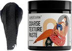KAMENSKAYA Coarse Texture Paste - Modeling Paste Acrylic Medium - Black Matte, 16.9 fl oz (500 ml)