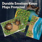 Arcknight The Uncharted Isles Roleplaying Battlemaps; 16 Modular RPG Maps in 8 Double-Sided Pages, 1" Square Grid, Modular & Versatile Design for Tabletop Gaming - for Dungeons & Dragons & Pathfinder