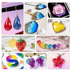 JDiction 15 Colors UV Resin, Odorless Hard Solid Colored UV Resin for Jewelry Making, Casting and Coating, Crafts and Decoration(20g Each)