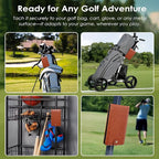 Magnetic Golf Scorecard Holder All-in-One, High-End Leather Golf Yardage Book Holder, Scorecard Book Yardage Book Cover Universal Fit for Scorecard, Golf Accessories Fit for Most Back Pocket