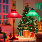 Lystaii 9pcs Christmas Lighting Gel Filter 11.8 x 11.8 Inches Gel Light Filter Color Correction Colored Overlays Transparent Color Filters Film Plastic Sheets for Video Photo Stage Studio (Red Green)