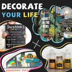 Window Chalk Markers for Glass Washable, 20 Colors Jumbo Liquid Chalk Marker with 15mm 3 in 1 Nib Thick Wide Tips, Big Chalkboard Markers, Car Paint Pen for Auto, Bistro, Mirror, Poster, Blackboards