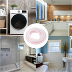 uxcell Flexible Molding Trim, 118 Inch Flexible Quarter Round Molding Silicone Peel and Stick Trim Self Adhesive Shower Water Barrier for Corner Decor Bathroom Kitchen, Transparent