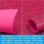 PATIKIL 2mm(1/10") Thick Non Adhesive Glitter Foam Sheet 16x24inch(40x60cm) Wine Red, EVA Shiny Foam Board for Craft, 6 Pcs