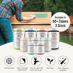 Chalky Chicks All-in-One Chalk Paint for Furniture or Cabinet - 16 Fl Oz - Matte Finish Old Lace (Off White) for Metal, Wood Furniture Paint - No Sanding All-in-One for Home Decor & Crafts, USA Made