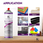 AK TRADING CO. Professional Quality Multipurpose Spray Adhesive - Wide Spray Reach, Made in USA, Temporary and Permanent Bonding - 12oz Can