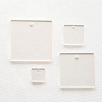 25 Acrylic Square Clear with Hole (Select Size) (0.5")