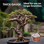 UTILE Bonsai Wire - Armature Aluminum Wire 100 ft 18 Gauge 1.2 mm Bonsai Training Wire, Tree Kit, Plant, Sculpting, Crafts, Bendable, Gardening, Beading and Jewelry Making (Copper, Brown)