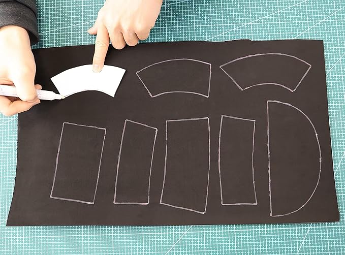 OISAKLD EVA Foam 2mm-10mm 13.7"×39" Craft Foam Sheet 74 kg/m³ Cosplay Foam for Craft Model Cosplay 4mm