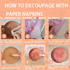 Decoupage Napkins Assorted Floral 27 Pack 9 Styles for DIY Crafting Birthday Party ， Decorative Decoupage Napkins Cocktail Paper ，Each Unfolded 13 Inch (Colorful Floral)